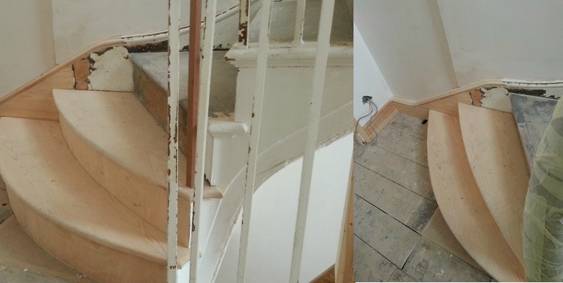 wellington square hastings staircase reverted back to original radius treads
