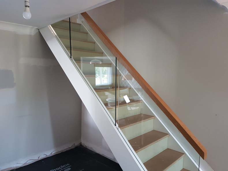 Mdf and Glass Balustrade Stair