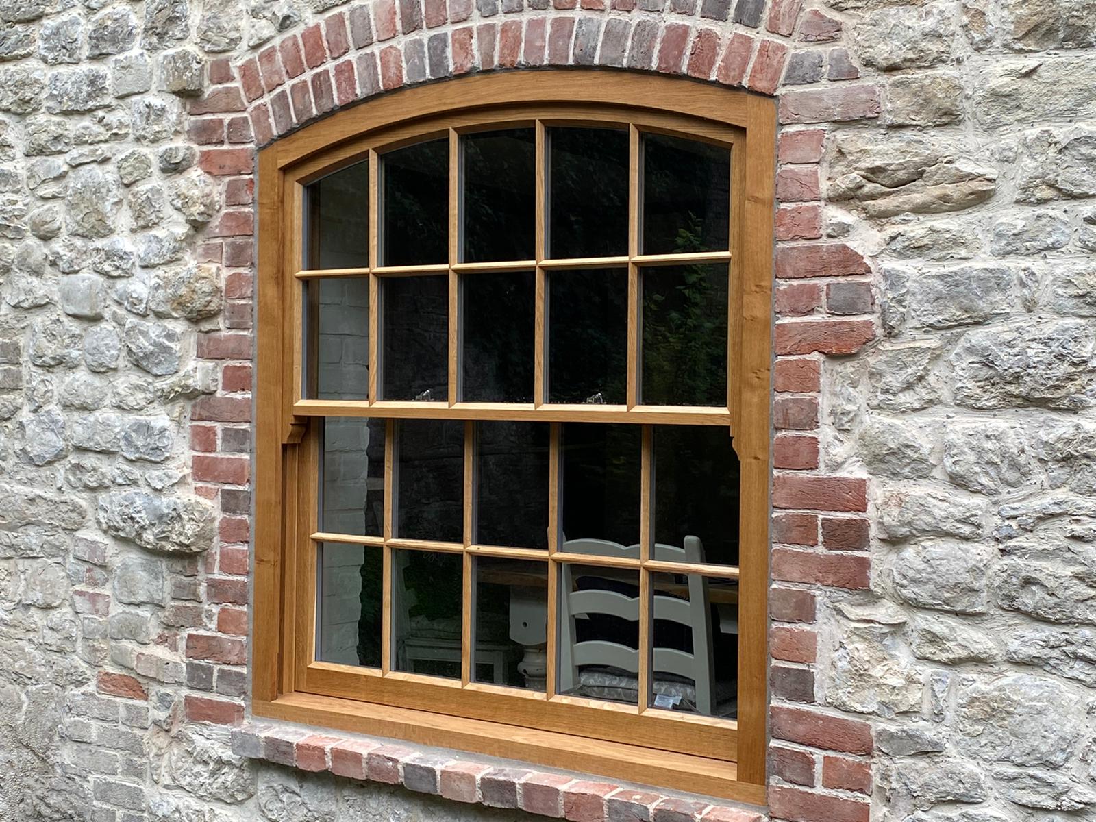 Solid Oak Box Sash Windows